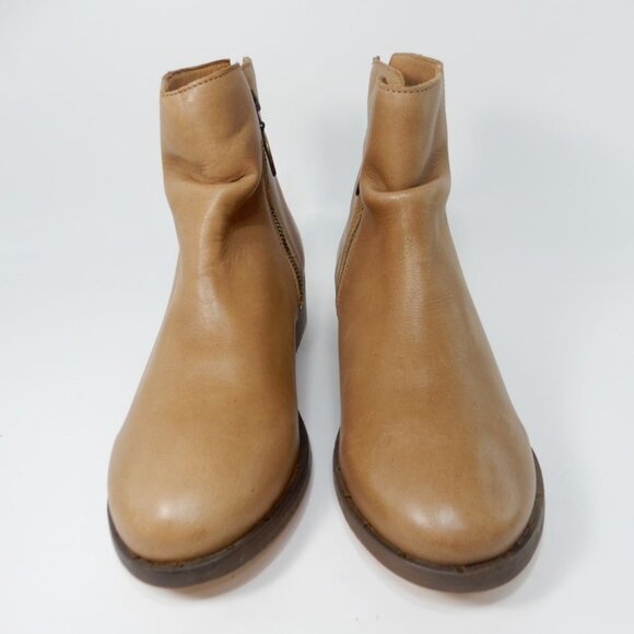 Beek Quail Slouchy Zip Bootie Size 8 Saddle Brown Leather Zipper Handmade NEW - Picture 7 of 16